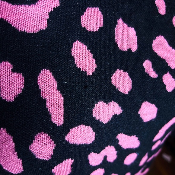 Pink and black leopard print Alice and Olivia sweater Small - Picture 3 of 3